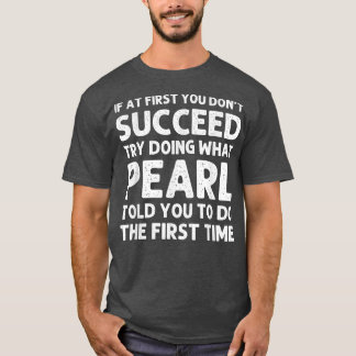 Camiseta Nombre PEARL Navidades divertidos de cumpleaños pe