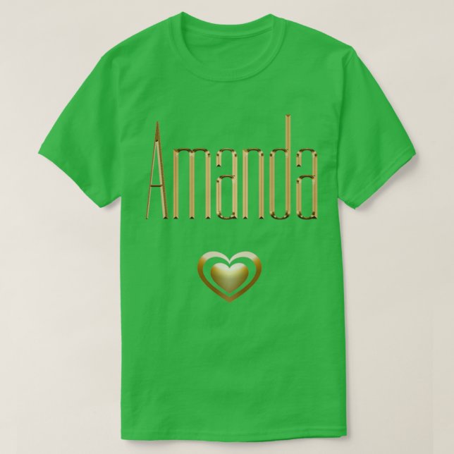 Camiseta Nombre personal femenino Amanda (Diseño del anverso)
