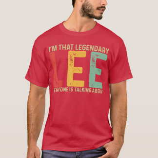 Camiseta Nombre personal Lee Nombre Funny Lee Saying Lee 