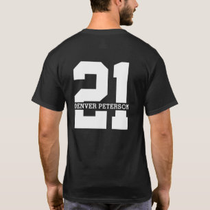 Camiseta Nombre personalizado 21º cumpleaños moderno