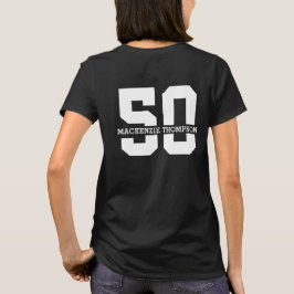 Camiseta Nombre personalizado 50 cumpleaños moderno