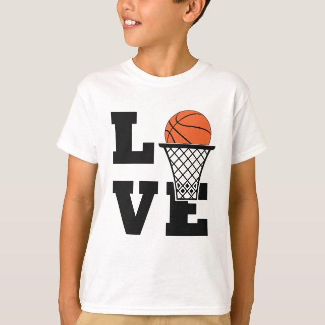 Camiseta Nombre personalizado Amor al baloncesto (Anverso)