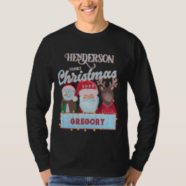 Camiseta Nombre personalizado Año coincidente con Navidades