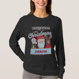 Camiseta Nombre personalizado Año coincidente con Navidades
