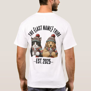 Camiseta Nombre personalizado año de establecimiento gato p
