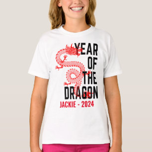 Camiseta Nombre Personalizado Año del Dragón Año de Nacimie