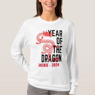 Camiseta Nombre Personalizado Año del Dragón Año de Nacimie