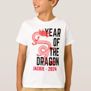 Camiseta Nombre Personalizado Año del Dragón Año de Nacimie