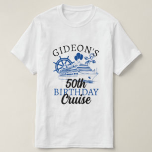 Camiseta Nombre personalizado Barco Globos de cruceros Cump