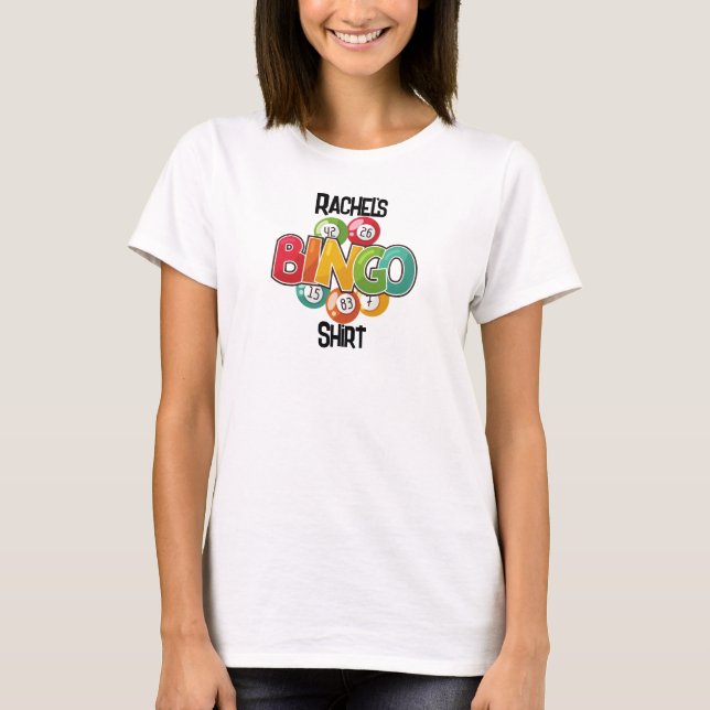 Camiseta Nombre personalizado Bingo Shirt (Anverso)