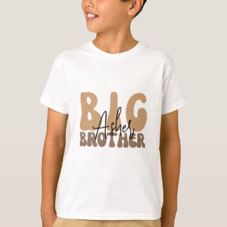 Camiseta Nombre personalizado boho hermano mayor pequeño