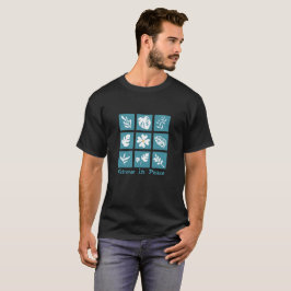Camiseta Nombre personalizado botánico minimalista de color