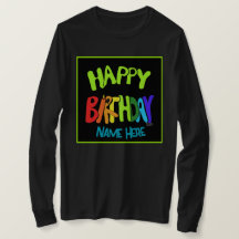 Nombre personalizado Brillante y Feliz Cumpleaños