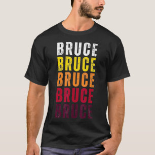 Camiseta Nombre personalizado Bruce Vintage Bruce