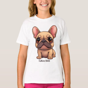 Camiseta Nombre personalizado Bulldog Francés Mascota Perro
