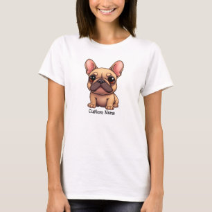 Camiseta Nombre personalizado Bulldog Francés Mascota Perro