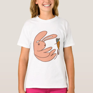 Camiseta Nombre personalizado Bunny y arte animal de zanja