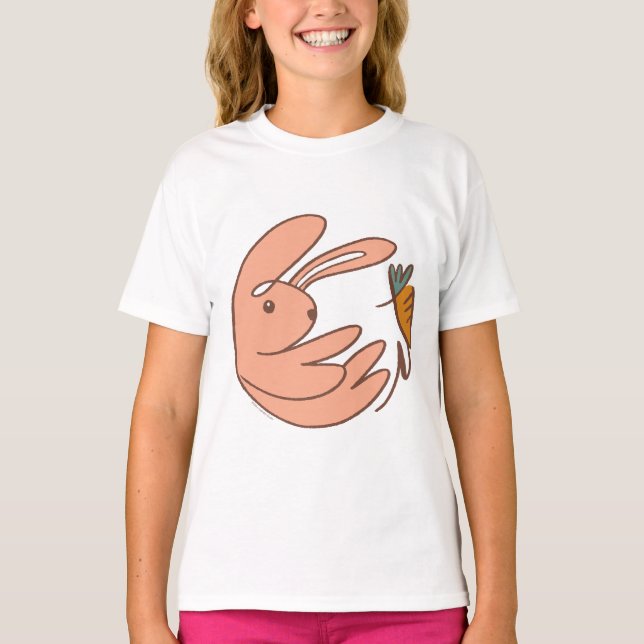 Camiseta Nombre personalizado Bunny y arte animal de zanja (Anverso)