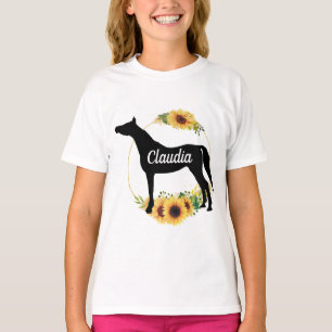 Camiseta Nombre personalizado Caballo árabe ecuestre T-Shi