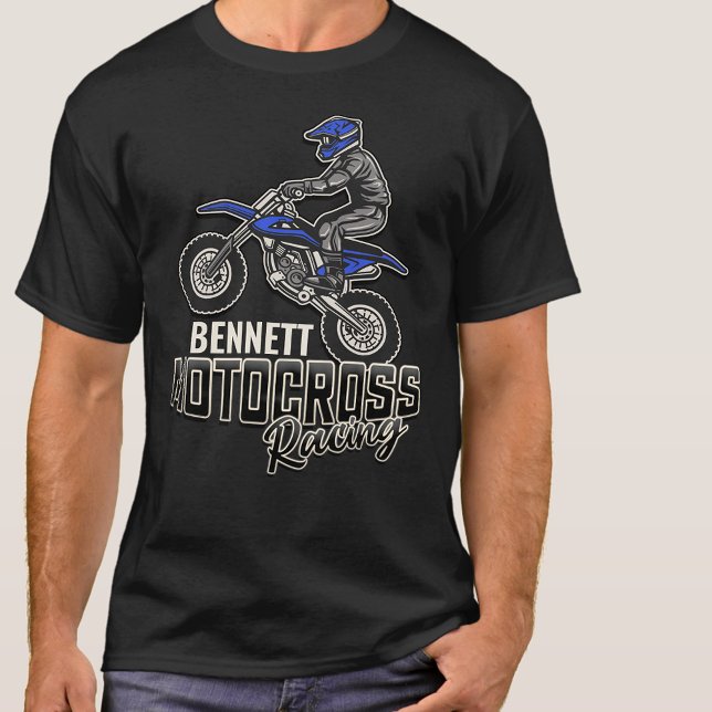 Camiseta NOMBRE personalizado Carreras Motocross de ciclism (Subido por el creador)