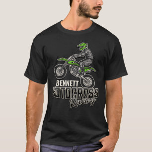 Camiseta NOMBRE personalizado Carreras Motocross de ciclism