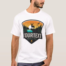 Camiseta NOMBRE Personalizado Caza de alce Atardecer salvaj