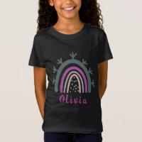 Nombre personalizado con arcoiris de boho puro