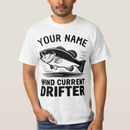 Camiseta Nombre Personalizado Corriente de Viento Deriva Ba