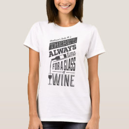 Camiseta Nombre personalizado Cotización de Wine