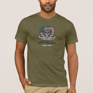 Camiseta Nombre personalizado Cráneo Táctico 250 Años de Li