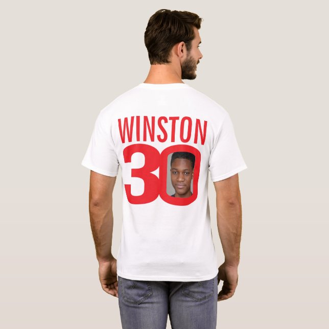 Camiseta Nombre personalizado de 30 cumpleaños y plantilla  (Reverso completo)