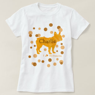 Camiseta Nombre personalizado de Bulldog Francés Madre de p