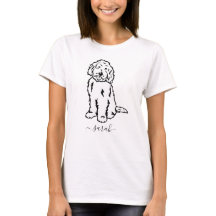 Nombre personalizado de Cute Goldendoodle T-Shirt