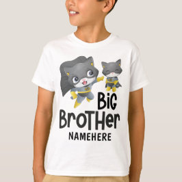 Camiseta Nombre personalizado de Ilustracion de gato de sup