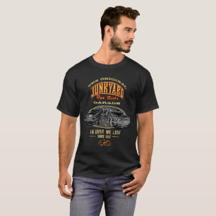 Camiseta Nombre personalizado de Junkyard Rat Rods Garage o