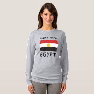 Camiseta Nombre personalizado de la bandera egipcia de Egip