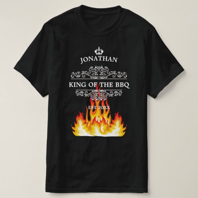 Camiseta Nombre personalizado de la cita graciosa del Rey d (Diseño del anverso)
