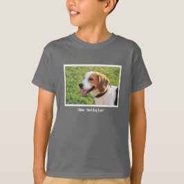 Camiseta Nombre personalizado de la foto del perro del