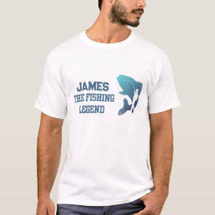 Camiseta Nombre personalizado de la leyenda de pesca