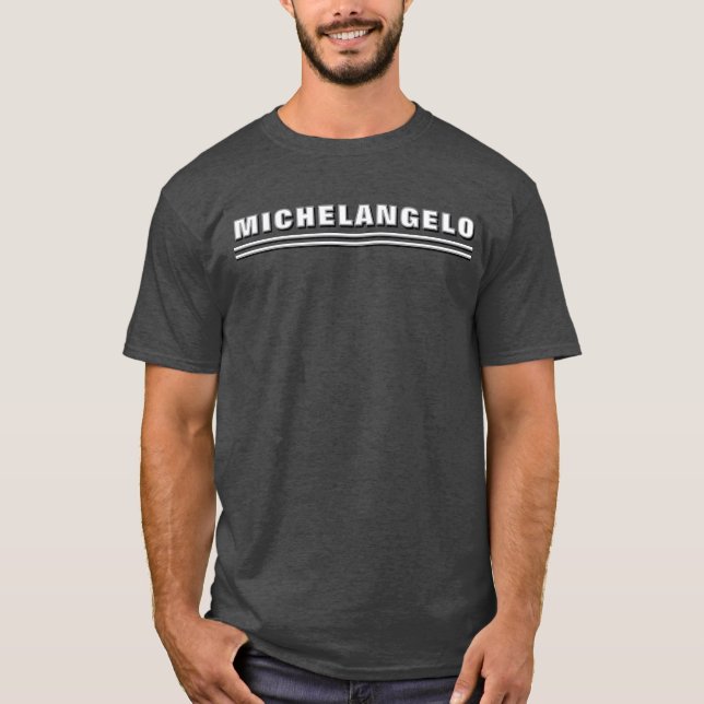 Camiseta Nombre personalizado de la tipografía blanca negra (Anverso)