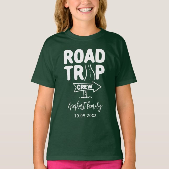 Camiseta Nombre personalizado de la tipografía de vacacione (Anverso)