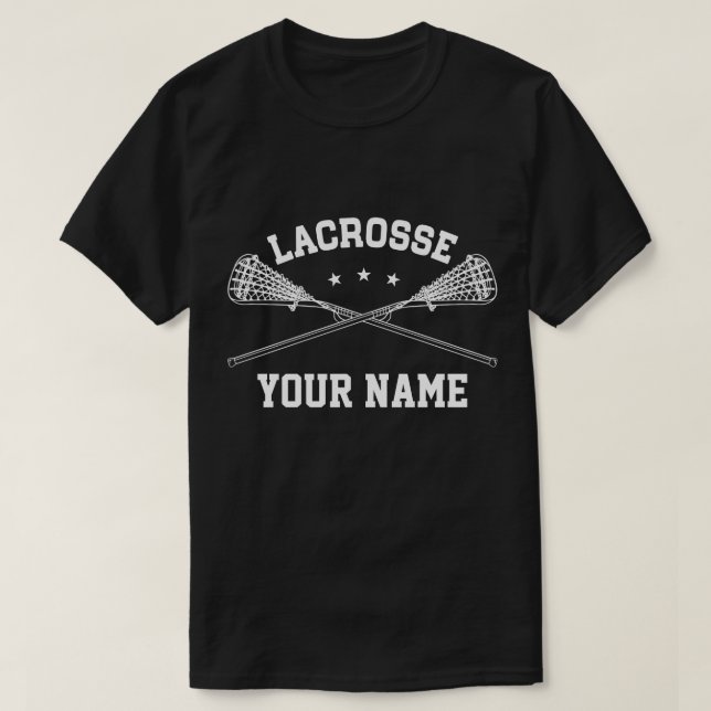 Camiseta Nombre personalizado de LaCrosse (Diseño del anverso)