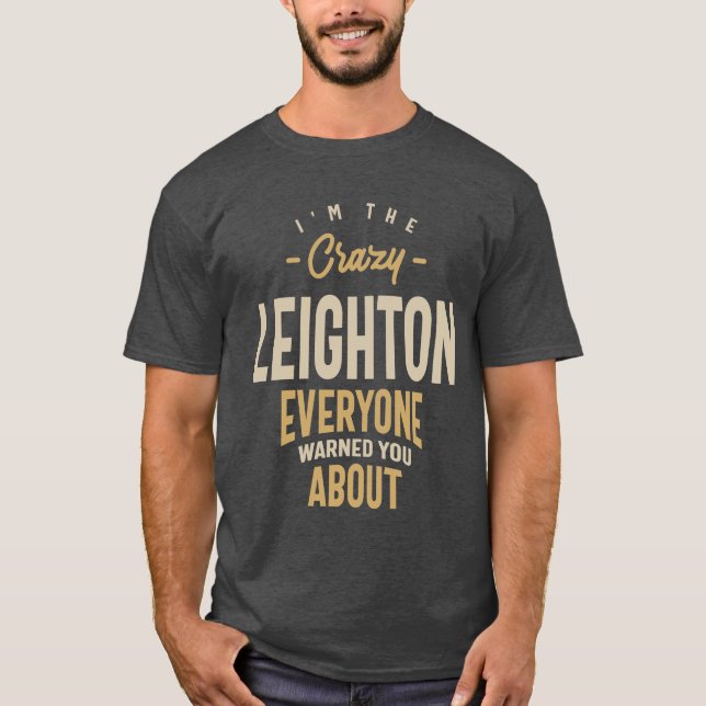 Camiseta Nombre personalizado de Leighton (Anverso)