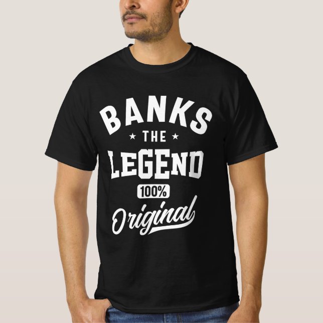 Camiseta Nombre personalizado de los bancos (Anverso)