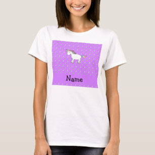 Camiseta Nombre personalizado de los diamantes de unicornio