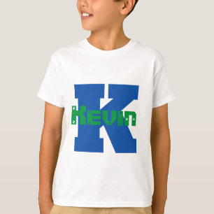 Camiseta Nombre personalizado de los niños con monograma i