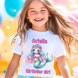 Camiseta nombre personalizado de Mermaid Mint