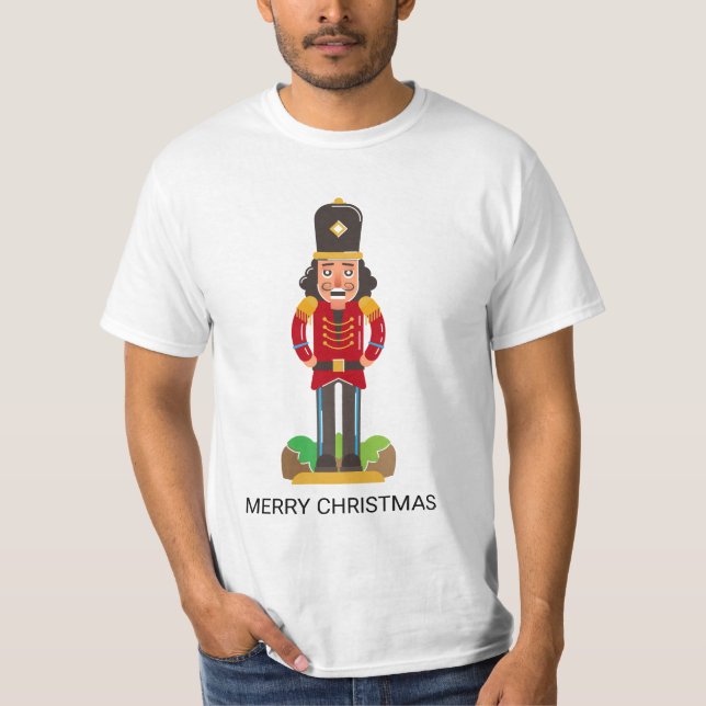 Camiseta Nombre personalizado de Navidades de soldados de j (Anverso)