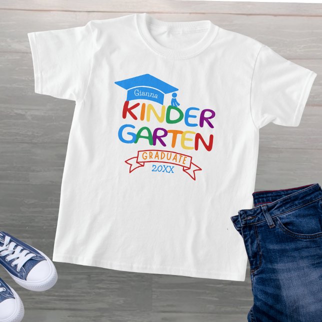 Camiseta Nombre personalizado de niño de posgrado de jardin (Subido por el creador)