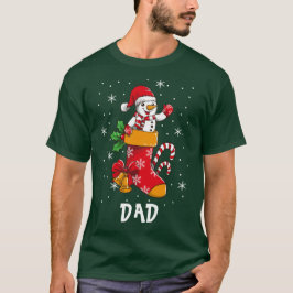 Camiseta Nombre personalizado de padre de Navidades familia
